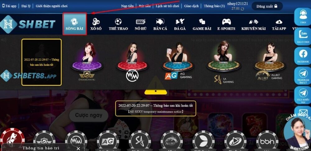 Hướng dẫn cách chơi casino online Shbet