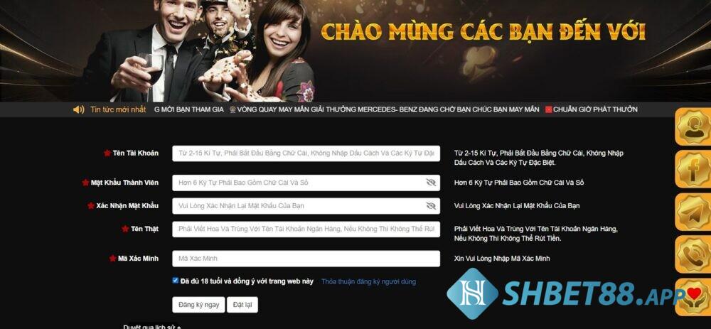 Những thông tin mà bạn cần điền để trở thành thành viên của i9bet